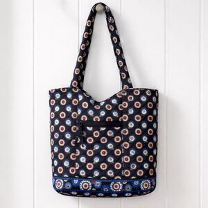 Vera Bradley Handbag Night Owl Pattern Tote Bag Pockets Classic Bag